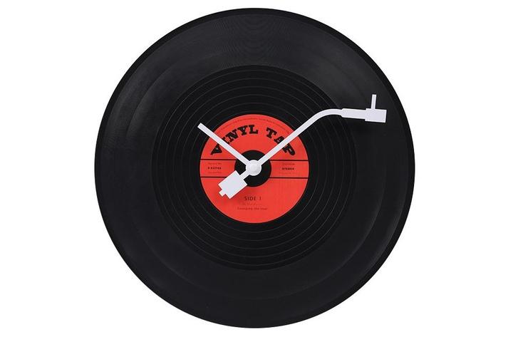 [해외] LP판 레코드 디자인 턴테이블 바늘 인테리어 벽시계 2type
