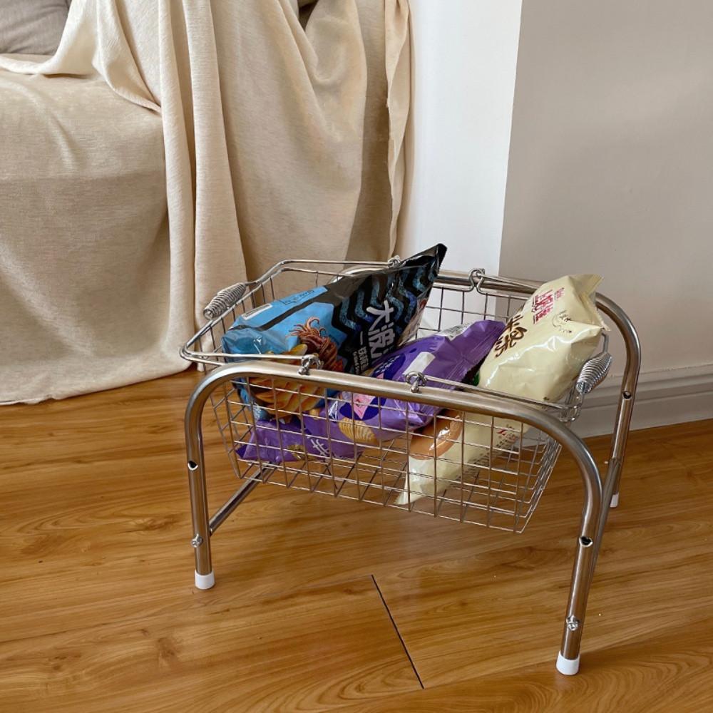 봉주르마담 철제 이동식 수납 바구니 트롤리