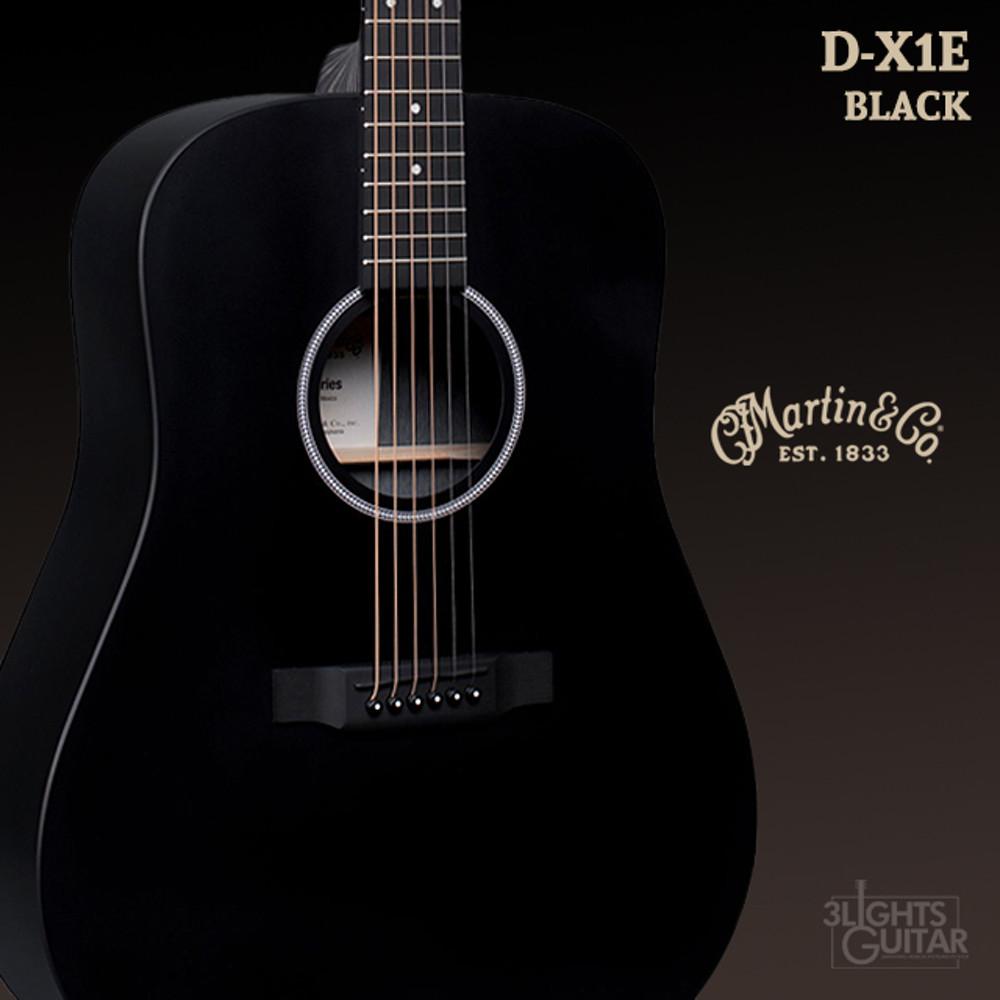 마틴기타 X시리즈 DX1E 블랙 / Martin D-X1E