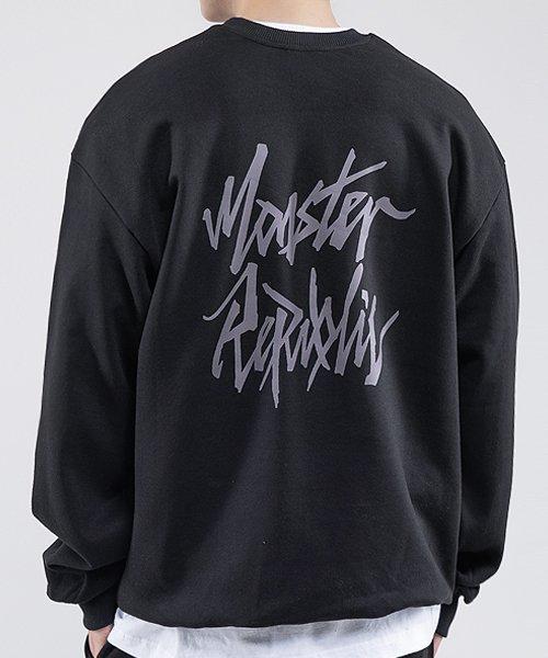 무브먼트 로고 맨투맨 블랙 2COLOR