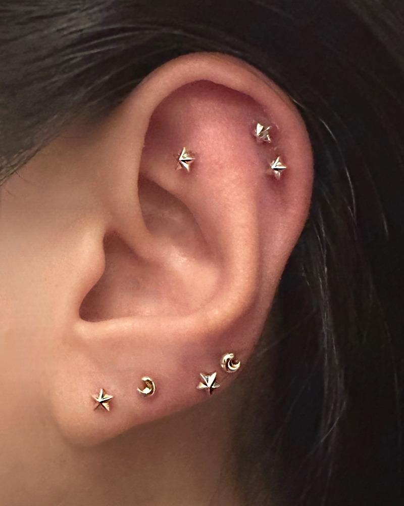 Twinkle Twinkle Little Star + Crescent Moon (925 Silver) [3 SET]