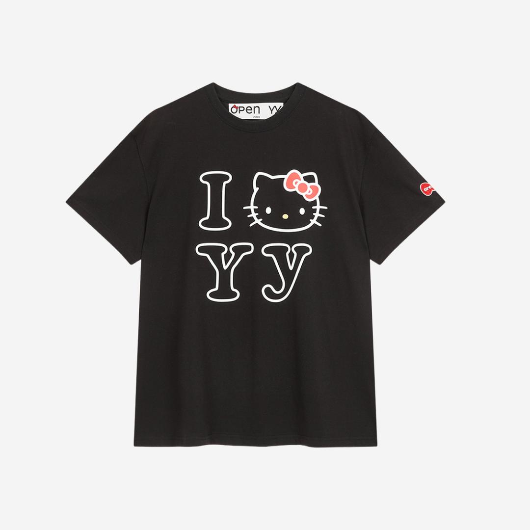 Open Yy x Hello Kitty T-Shirt Black
