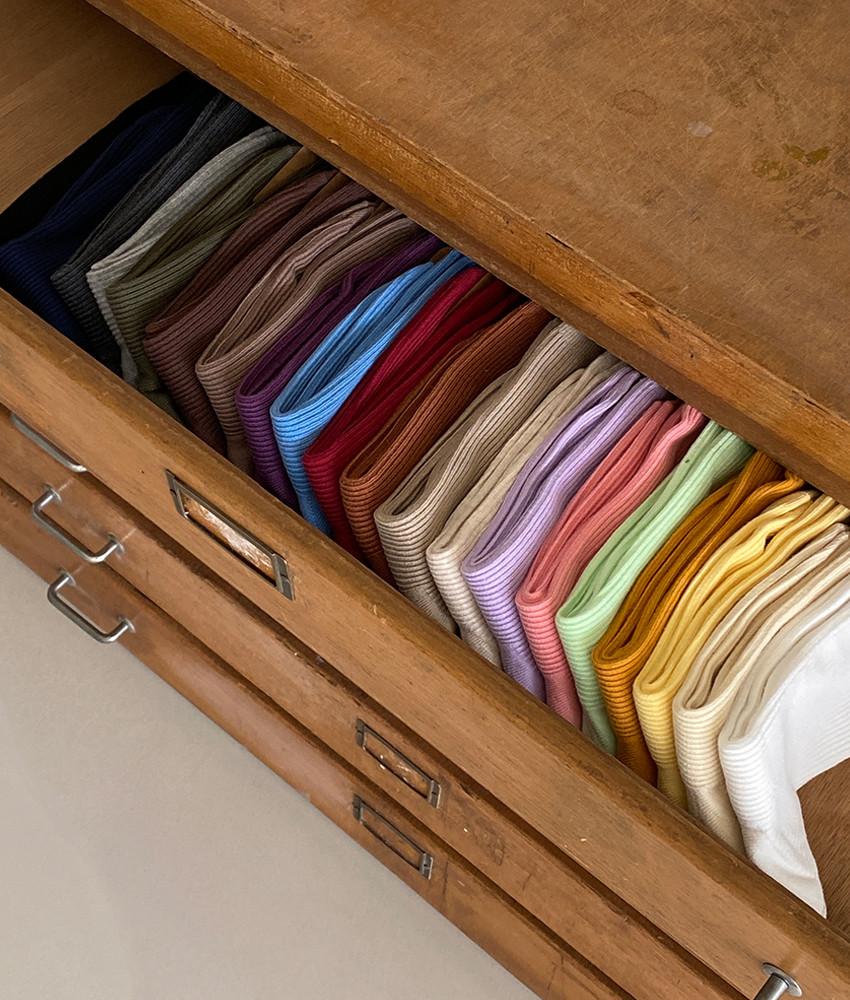 [400장이상판매!] 윙글 데일리 골지양말 [20color] / 데일리 무지 골지 심플 양말 발목양말