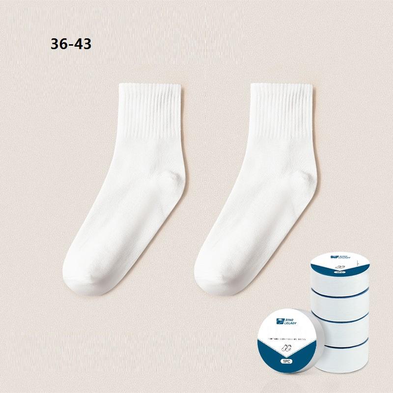 5 쌍 일회용 양말 여행 비즈니스 통기성 압축 매체 및 짧은 휴대용 SoCotton Cks