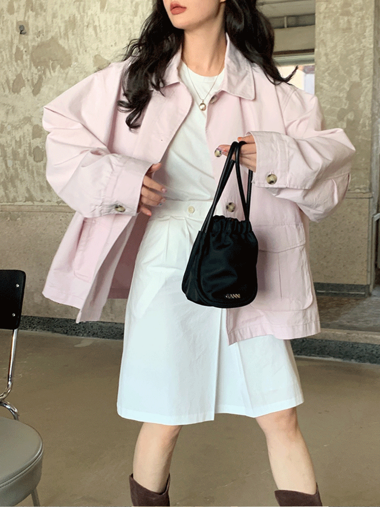 softy casual cotton jacket (2color)