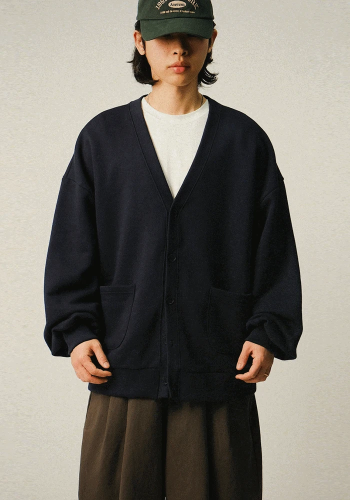 [가을 싹쓸이전🍂][당일출고/SEMADE] Bread Mini Back Pocket Cotton Cardigan