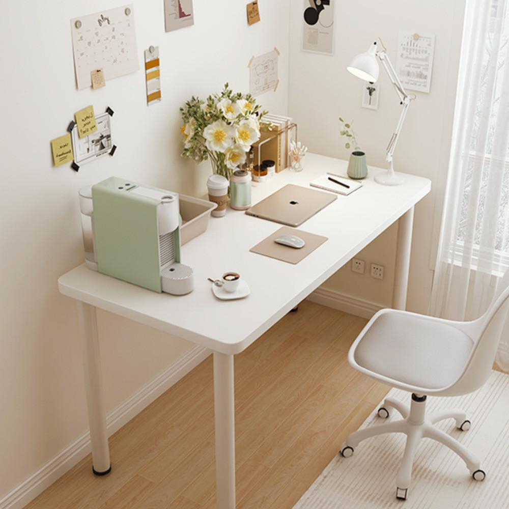 책상 겸테이블 전면 화이트책상 학생 미니 원룸 간이 700x400