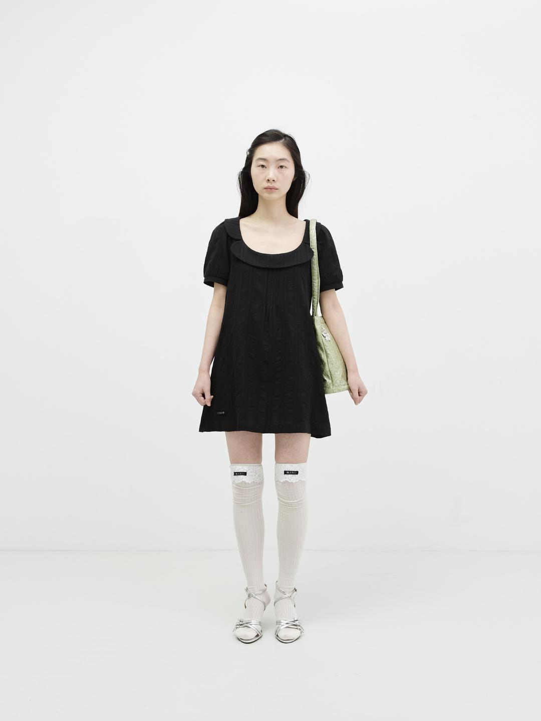 MORNING GLORY MINI DRESS BLACK