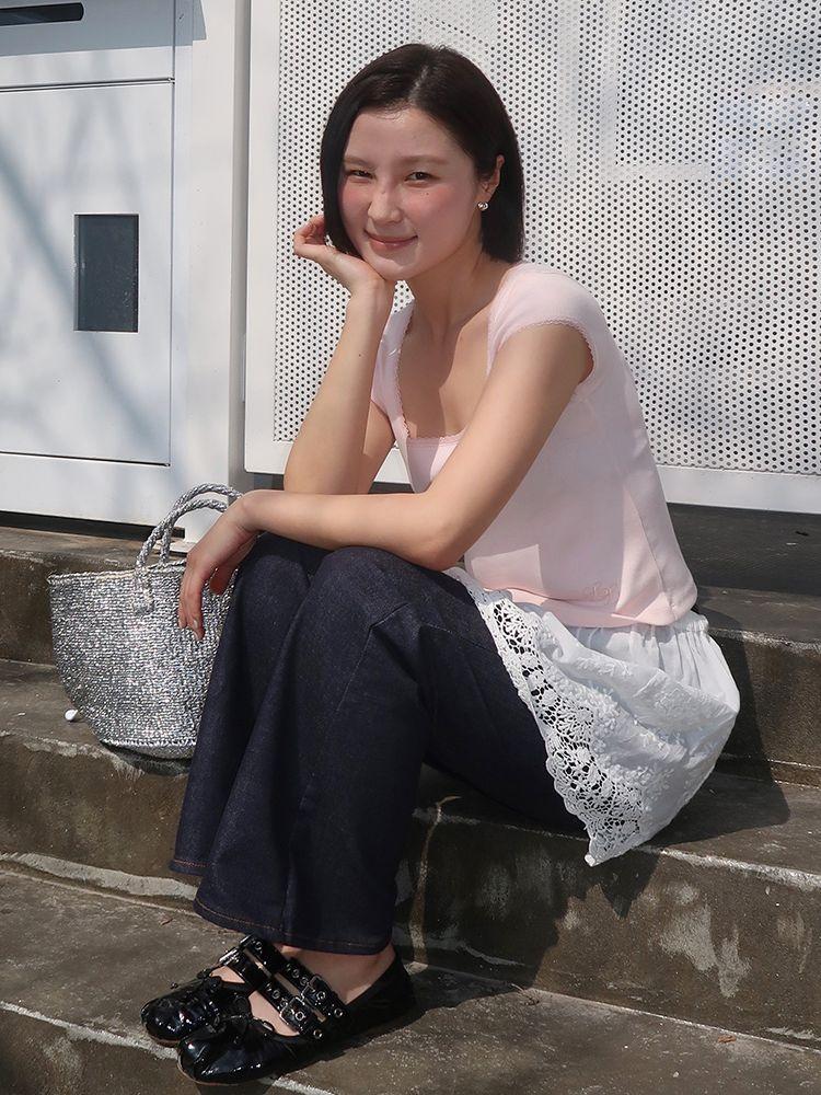 MAGNOLIA Lace Top(매그놀리아)_LIGHT PINK