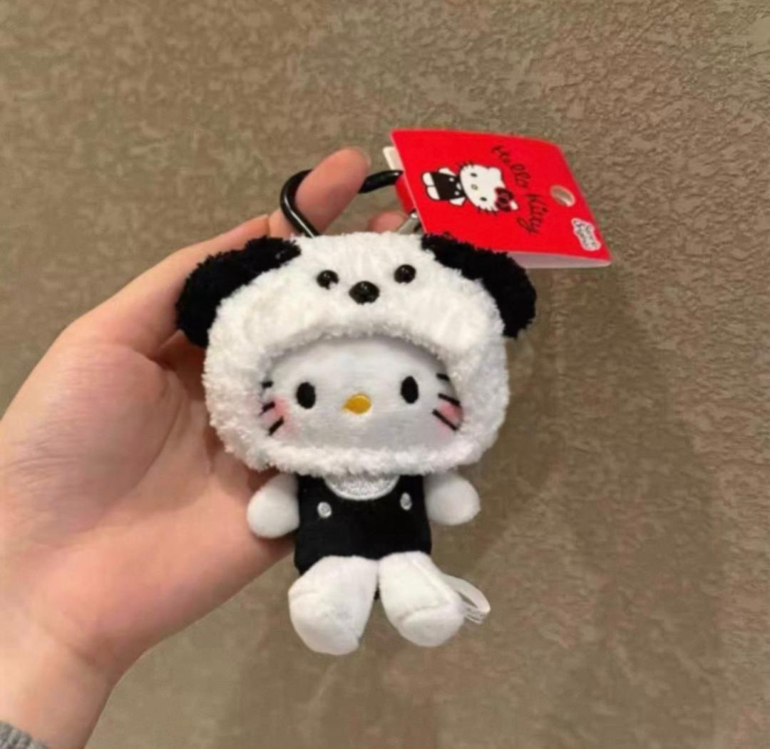 마르테르 헬로키티 팬더 키링 키티 인형 키홀더 캐릭터인형 자동차 가방고리 열쇠고리