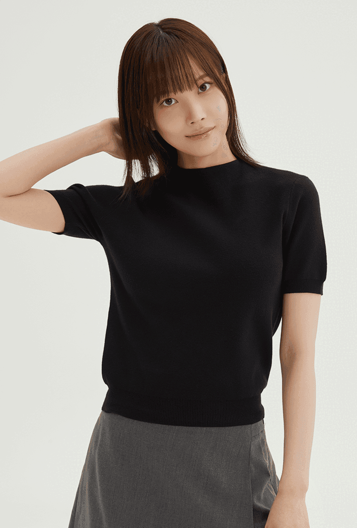 [소프트얀] 모크넥 반팔니트_SPKWF49W04