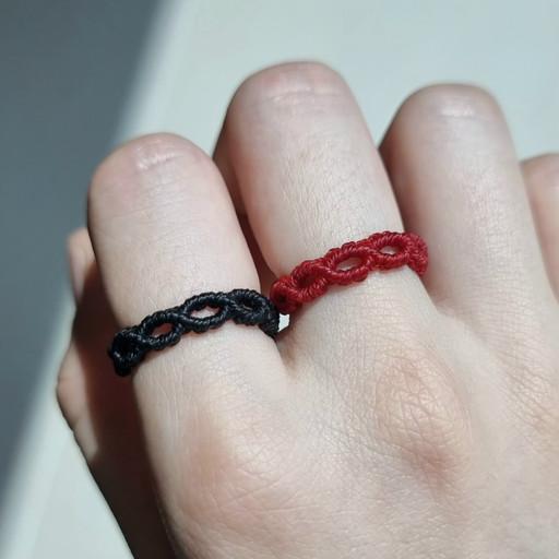 💦Water drops물방울 매듭 실반지 (36색)