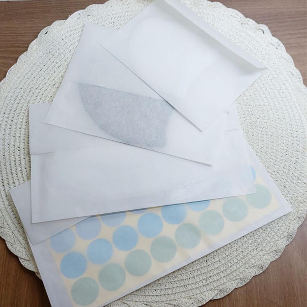 가로형 반투명 종이봉투 (4가지사이즈) 페이퍼백 구디백 팬시포장 선물 쿠키봉투