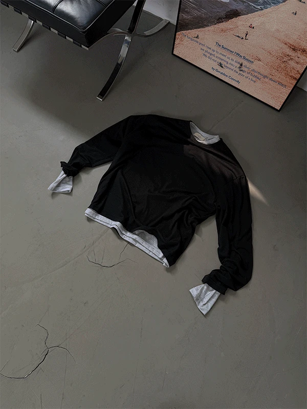 [1+1 할인] 픽서 레이어드 텐션 긴팔티