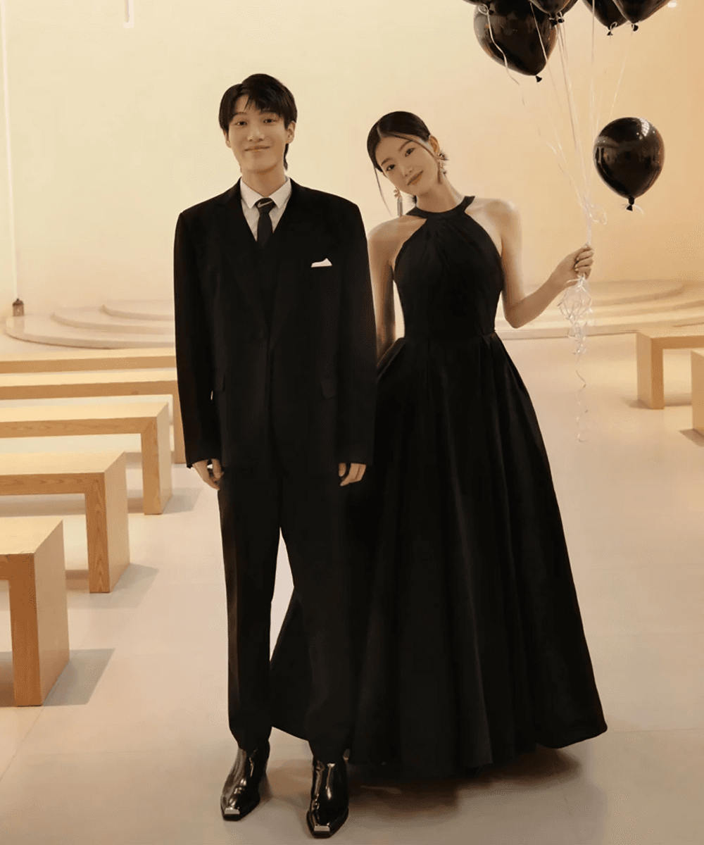 사운즈 홀터넥 블랙드레스 셀프웨딩 스냅촬영 연주회 피로연 2부 드레스