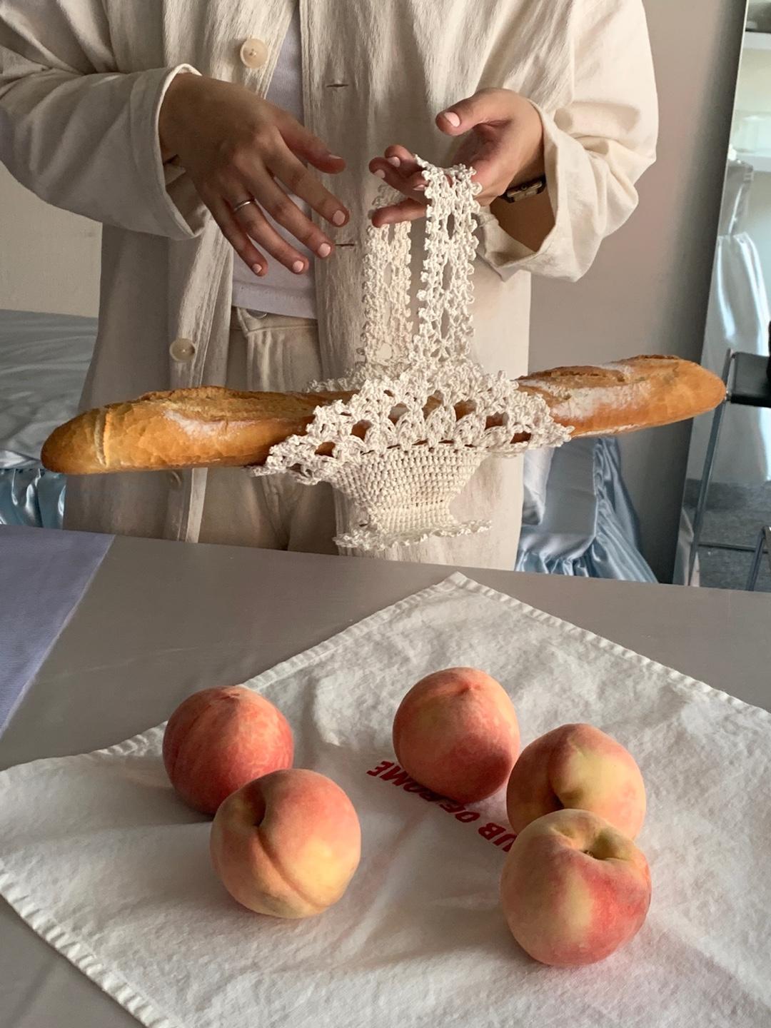 Crochet Lace Doily Basket