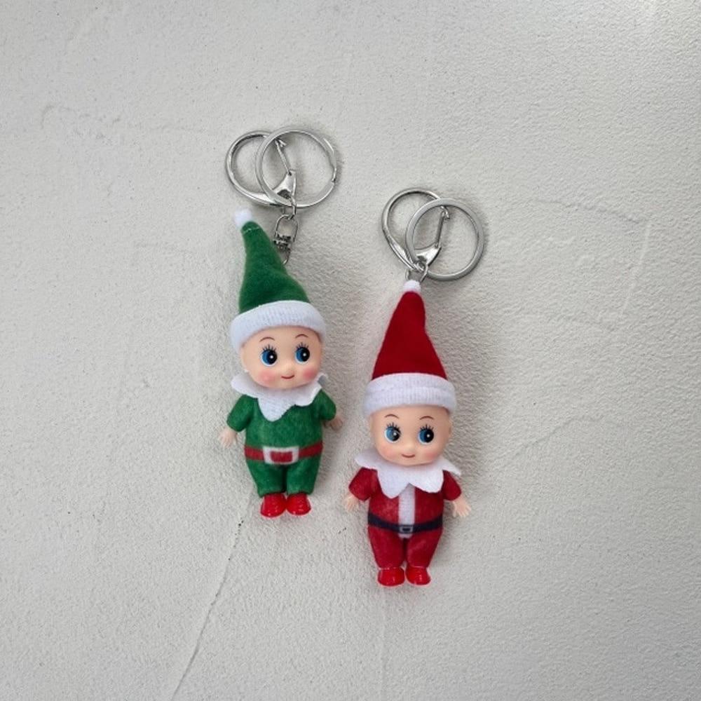 크리스마스 산타복 꼬마 키링 가방고리 열쇠고리 연말 연말룩 연말선물 크리스마스선물 친구선물