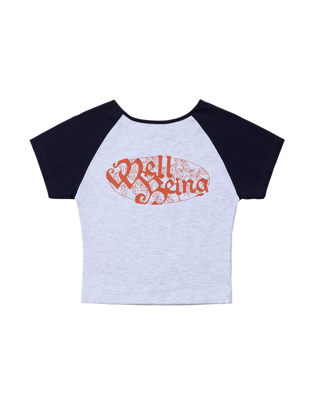 WBE Ringer Half Sleeve Light Grey