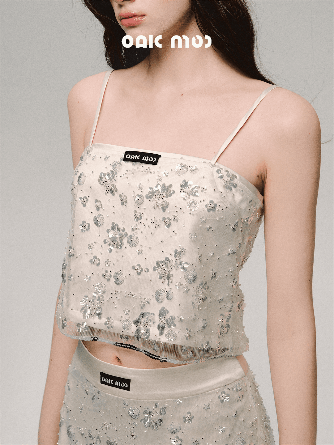 [OAK MOO] "Under The Oak Tree\" - Three-dimensional Bead Sling Set (Sleeveless)