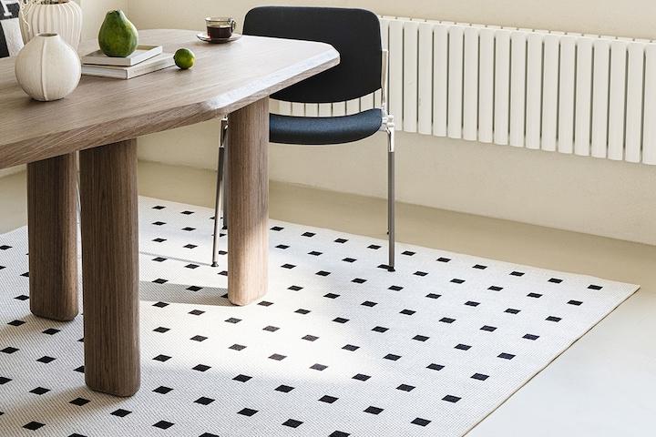 [쿠폰] 노르딕 북유럽감성 타일 패턴 워셔블 사계절 러그 카페트