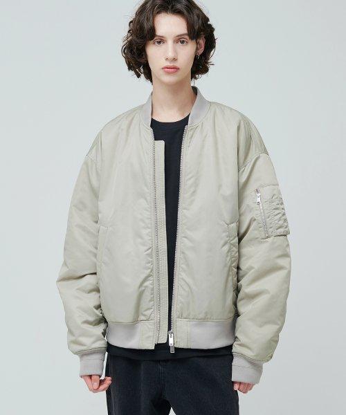 오버사이즈 MA-1 보머 재킷 [더스티 베이지]