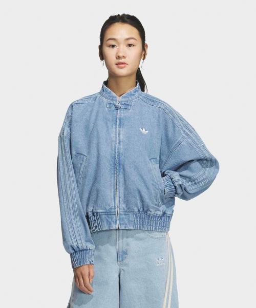 데님 차이나 칼라 트랙탑 - 라이트데님 / JZ9924