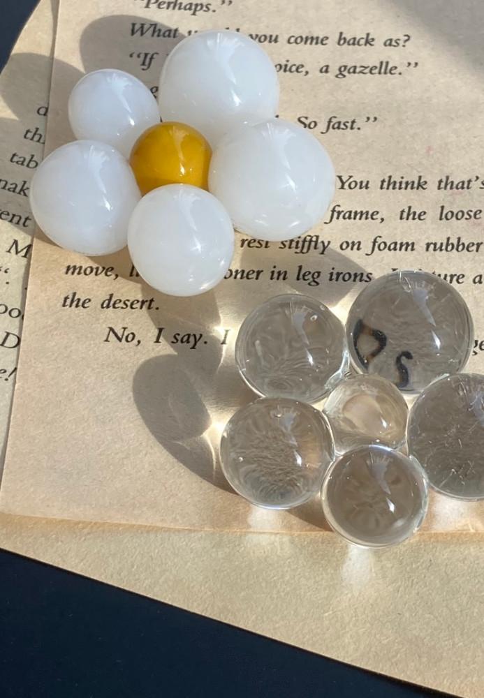 데이지 유리 문진 냅킨홀더 오브제