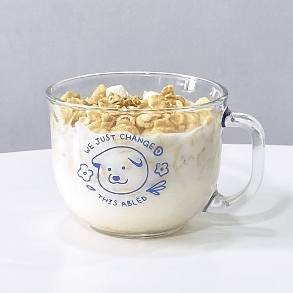 [시리얼컵] 백구 씨리얼 글라스