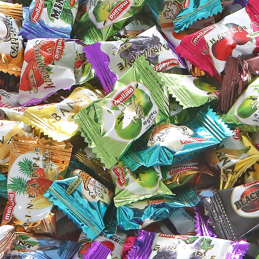 대용량사탕 업소용캔디 종합과일 딸기포도레몬사과누릉지맛 13가지디저트후식2.5kg 도매벌크 [원산지:국산(충청북도 청주시 청원구)]