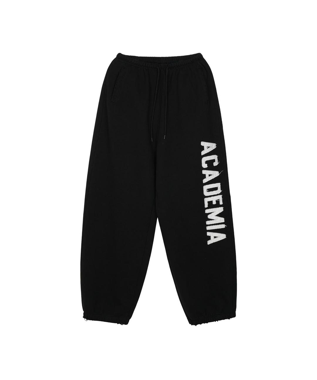 ACADEMIA SWEAT PANTS - BLACK