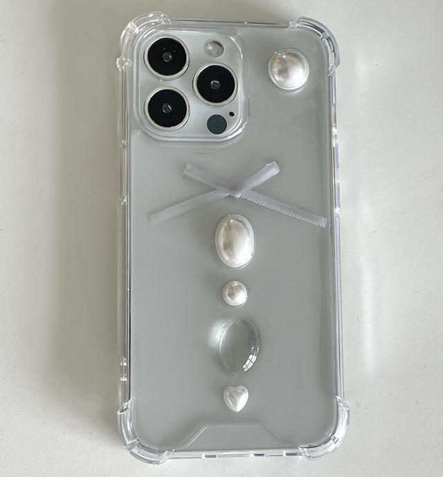 handmade]antique ribon ver 레진 폰케이스 아이폰 갤럭시