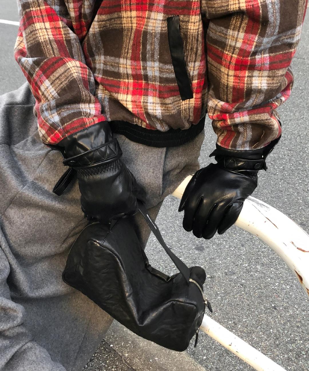 LEATHER FLEECE GLOVES