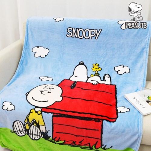 스누피 오해피데이 플란넬 극세사 낮잠 무릎 담요