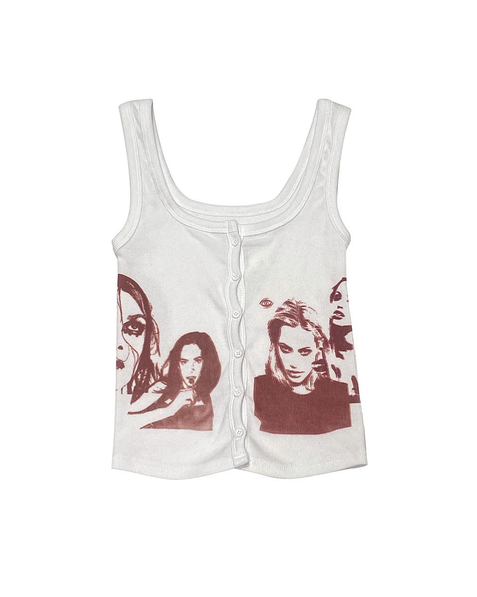 Hot Chili Peppers Button Sleeveless
