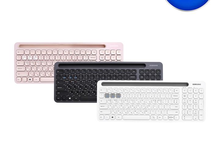 삼성전자 저소음 블루투스 무선키보드 SK-P1000 화이트 핑크 블랙