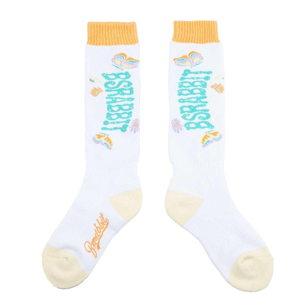 비에스래빗 2425 BSRABBIT RB WORLD SNOWBOARD SOCKS WHITE 스노우보드 양말