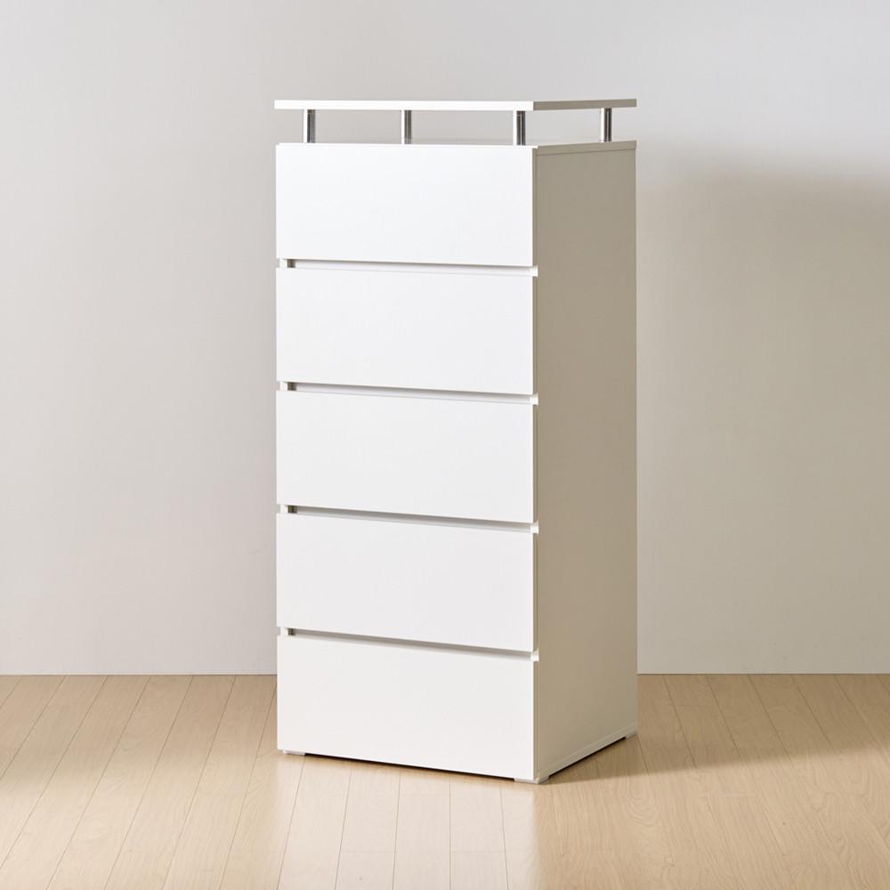 리엔까사 마인 5단 서랍장 600 (와이드형/화이트)