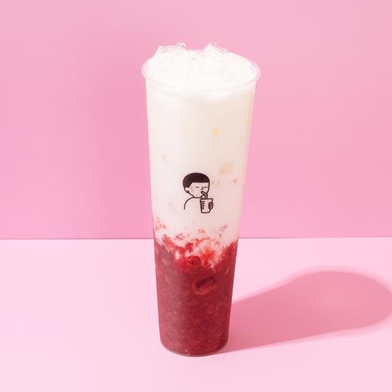 프리미엄 딸기라떼