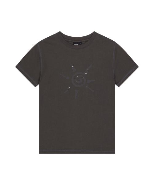 Studded Sun Half Top (Dark Gray)