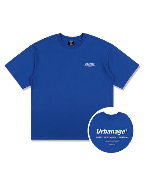어반에이지(URBANAGE)  컬러센슈얼 오버 반팔 티셔츠_블루 - 사이즈 & 후기 | 무신사