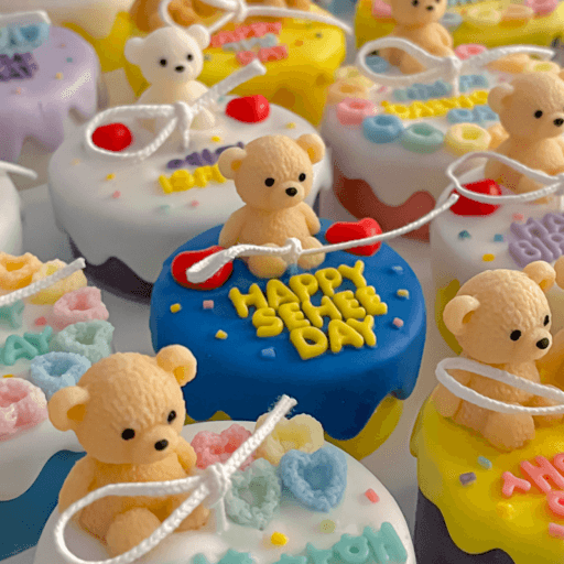 [레터링케이크캔들 곰돌이] 생일 초 증정 + 리뷰머리띠