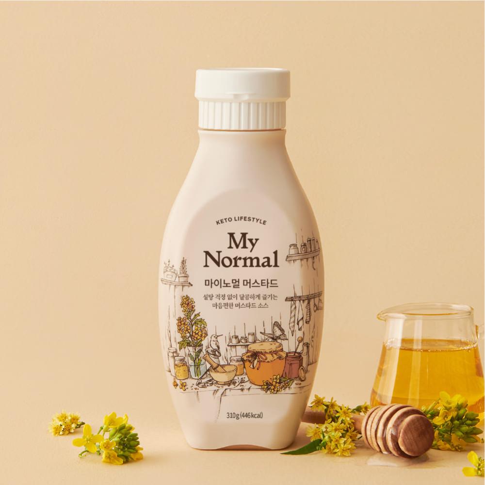 마이노멀 저당 허니 머스타드 소스 (당류, 칼로리가 낮은 건강한 머스타드 소스 / 홀그레인 x) [원산지:상세설명에 표시]
