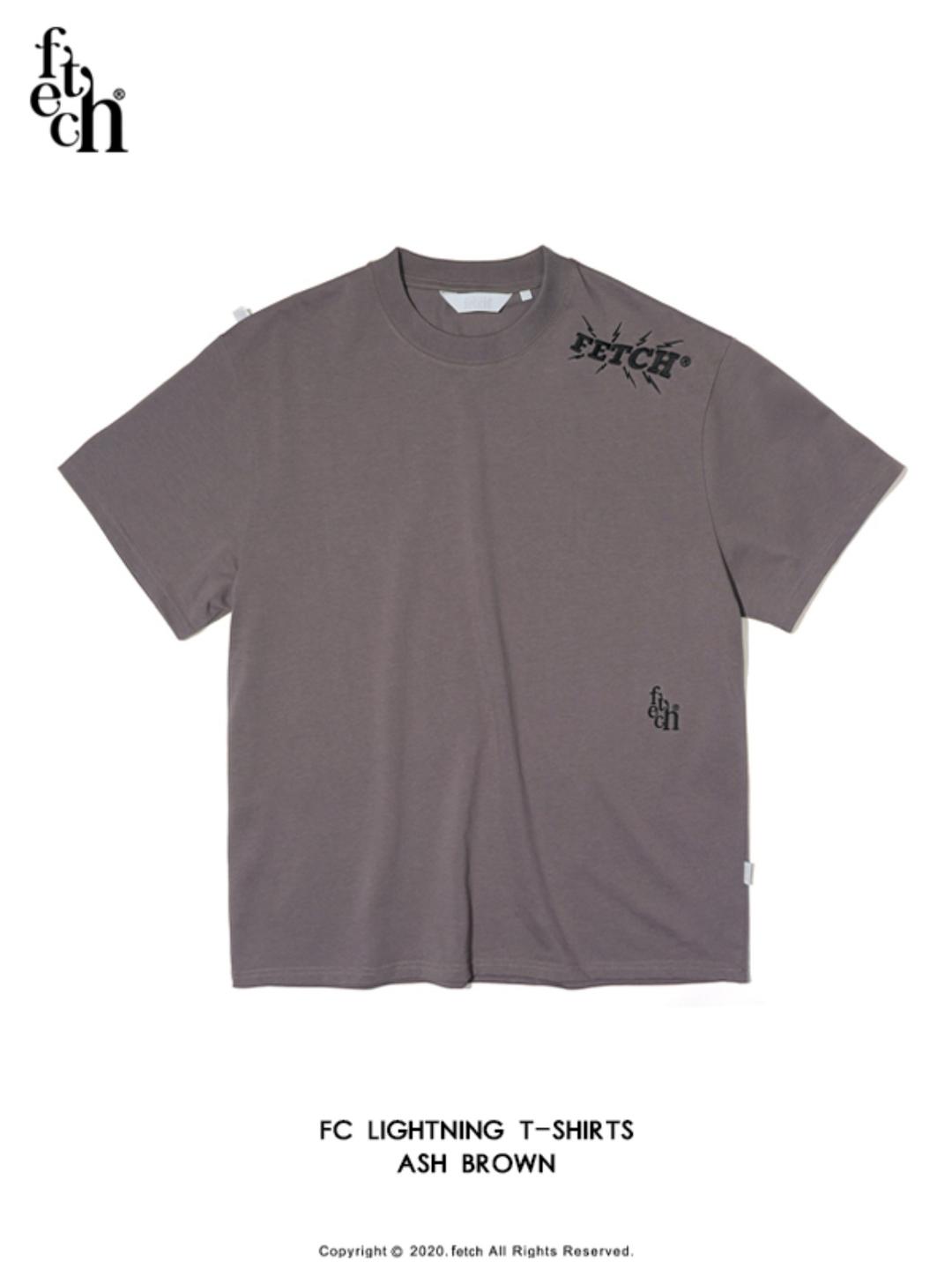 fc lightning T-shirts ash brown