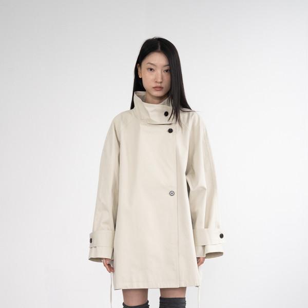 [4/2 순차 출고] [EXCLUSIVE] 030 Middle Trench Coat (Beige Gray)