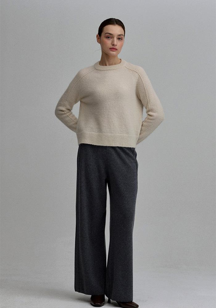 [메리노울 100] 올가 니트 팬츠 3color