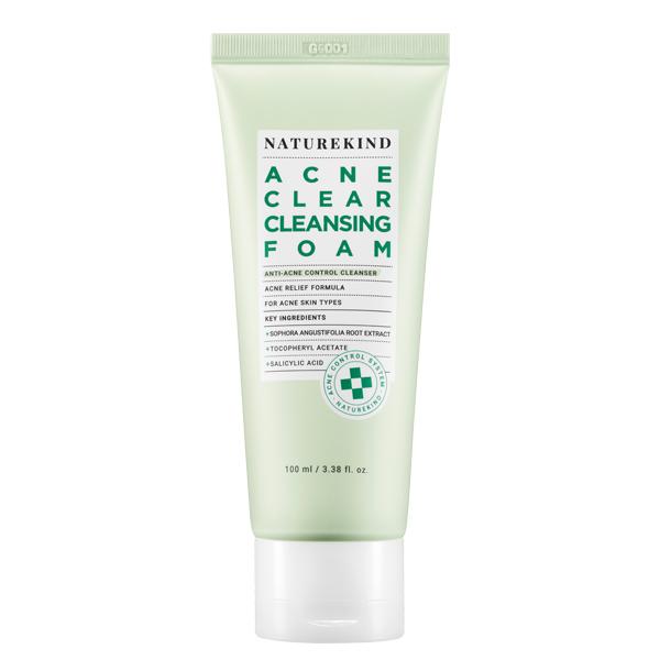 아크네 클리어 클렌징폼(여드름완화+지루성피부+환절기피부트러블+입주위+턱뾰루지+볼좁쌀세안제+살리실산+순한딥폼클렌징)