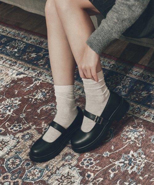 커스텀에이드 우먼(CUSTOMADE WOMAN)  4.5cm 라운드토 청키 메리제인 루디(CW0053BK) - 사이즈 & 후기 | 무신사