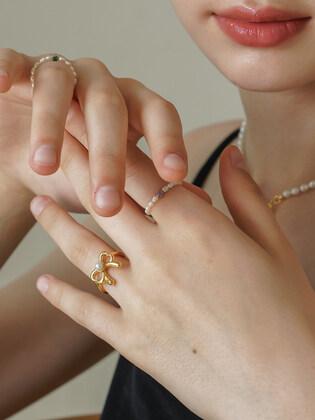 Love Knot Pearl Ring