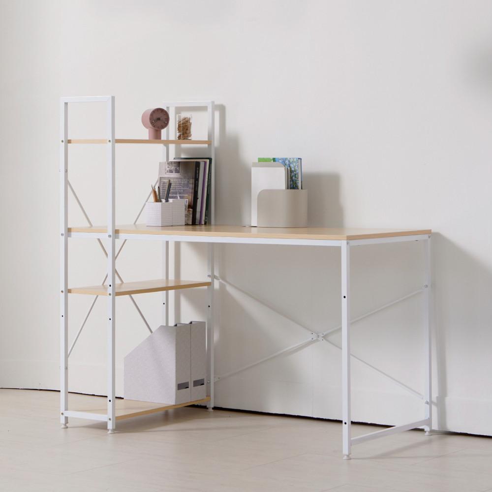 베이직 H형 1200 게이밍 컴퓨터책상 원목 독서실 공부 학생책상