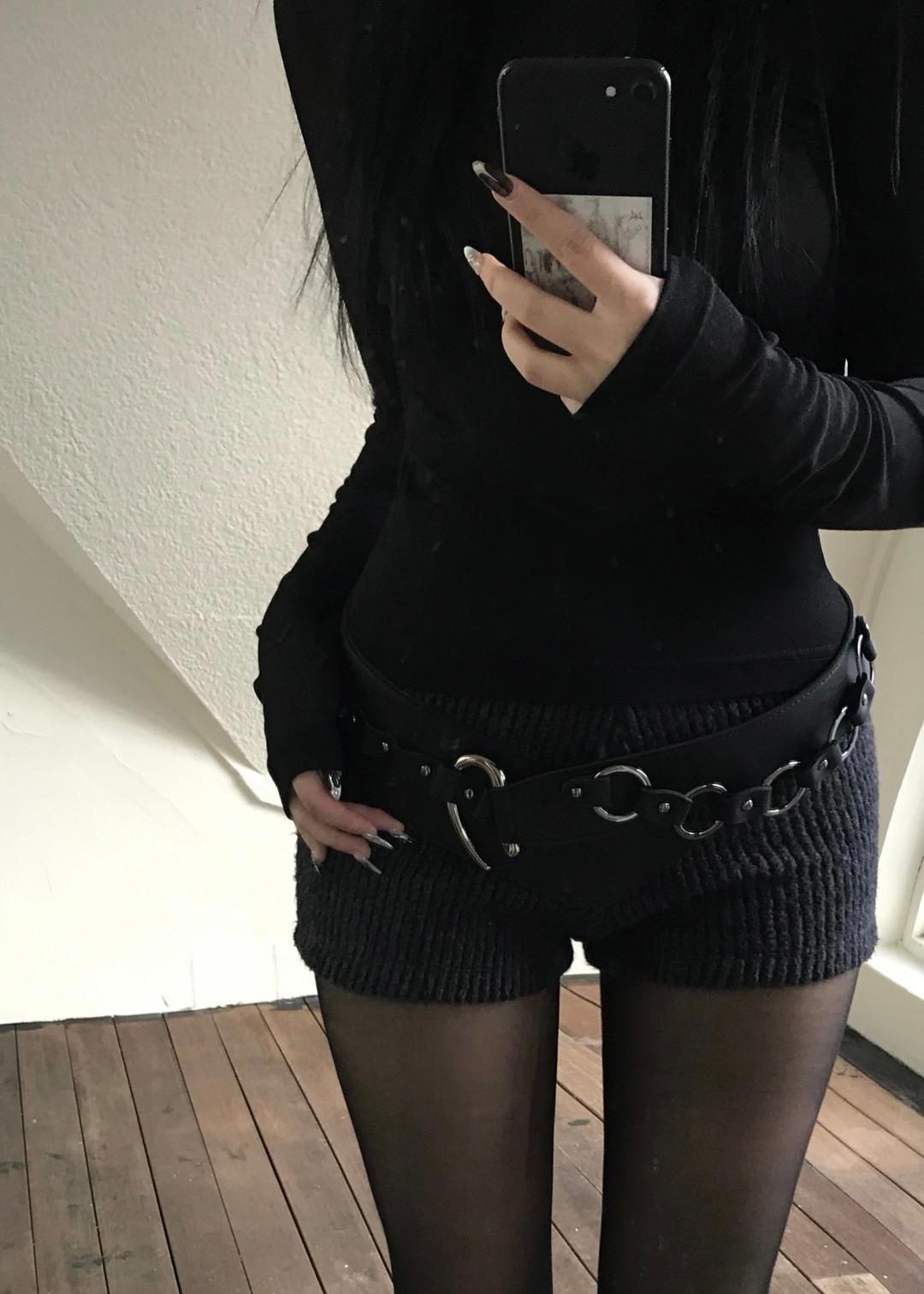 LIBBED KNIT SHORT PT